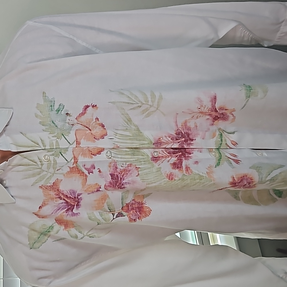 Tommy Bahama Patina Gardens Linen Blend Shirt Sz XXX - Picture 4 of 8